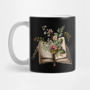 Book lover floral motif Mug